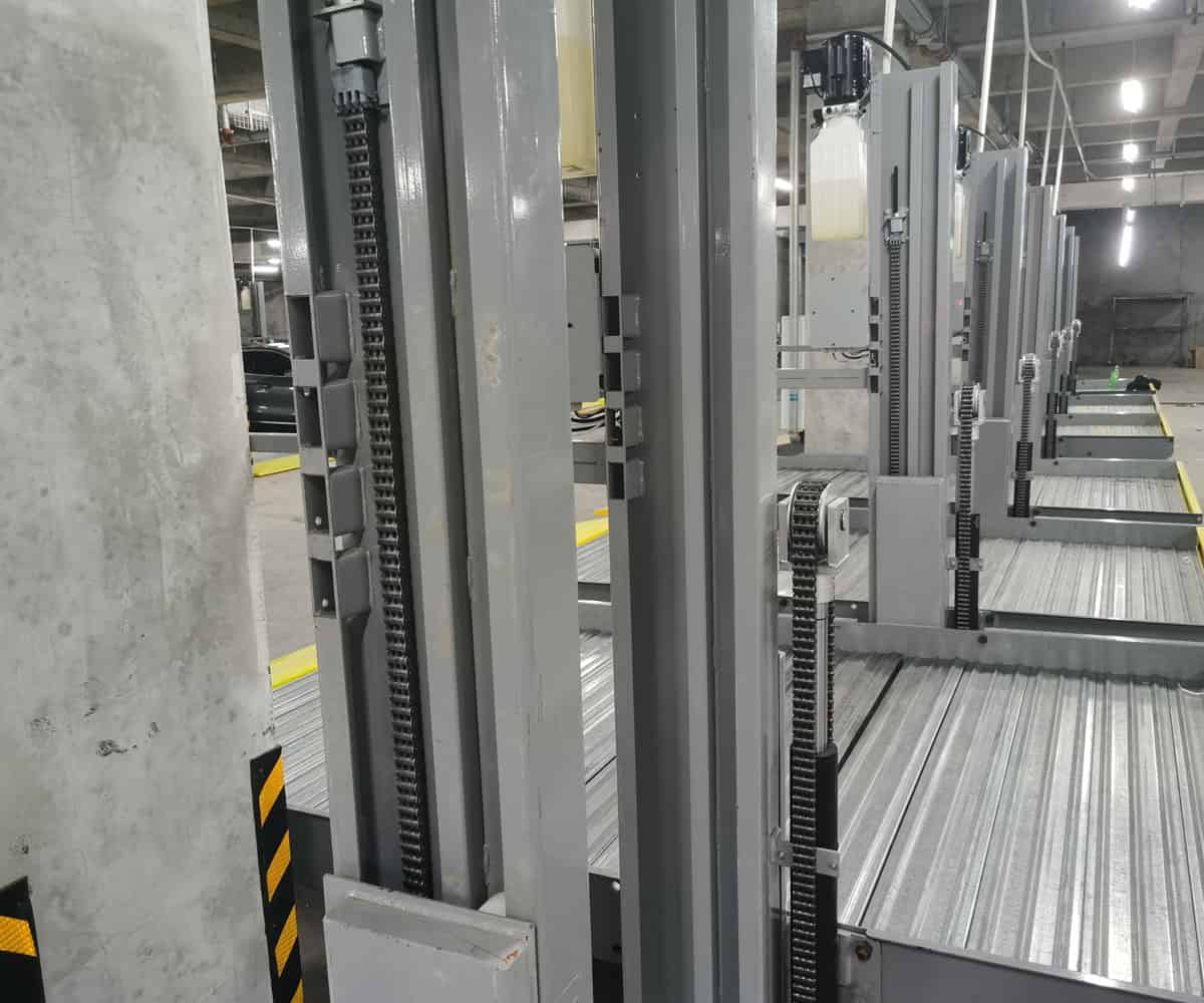 2層簡易升降停車設備改造